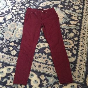 Aeropostale size 2 maroon high waisted jeans